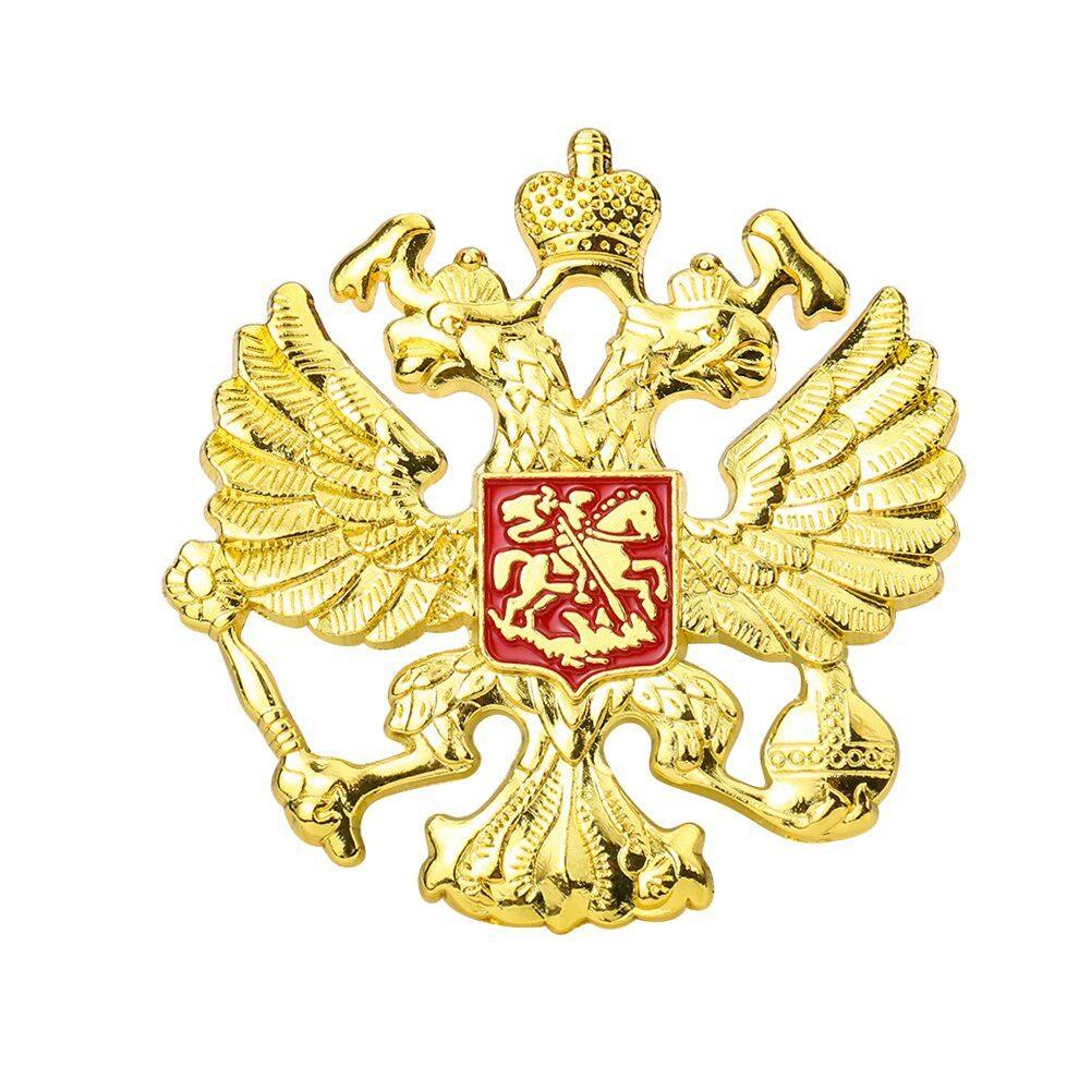 Брошь с изображением орла из сплава, герб России, нагрудные булавки, военный значок, корсаж, ювелирные изделия, броши для женщин и мужчин, аксессуары для одежды