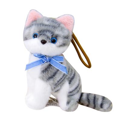 Новая плюшевая игрушка-котенок для имитации приседаний, милая кукла-котенок, подвеска-брелок для сумки, подарок на день рождения