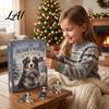 Collectible Acrylic Figures Aussie Dog Advent Countdown Set Winter Calendar 24-Day with Australian 24 Day Box Shepherd Ornaments 2D Hanging
