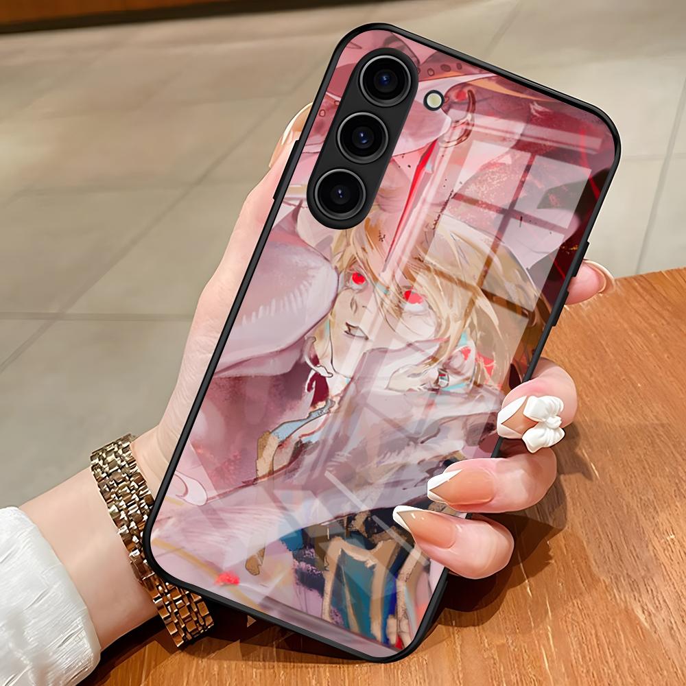 Чехол для телефона Hunter X Hunter Аниме Курапика для Samsung S26 S25 Edge Ultra S23 S22 S21 S20 Ultra Plus S24 Fe A54 A53 A25 Стеклянный Co