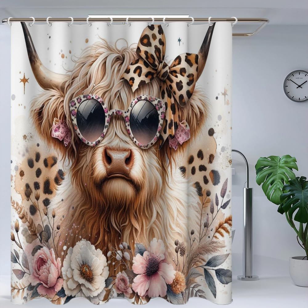 Черная шторка для душа Дерево жизни Небо Слон Неоновая ткань Растение Фэнтези Искусство Занавеска для ванной для женщин Украшение для ванны