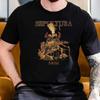 Летняя Модная Свободная Футболка Sepultura Roots 100% Чистый Хлопок с Принтом для Мужчин Классический Дизайн Y2K Футболки с Коротким Рукавом