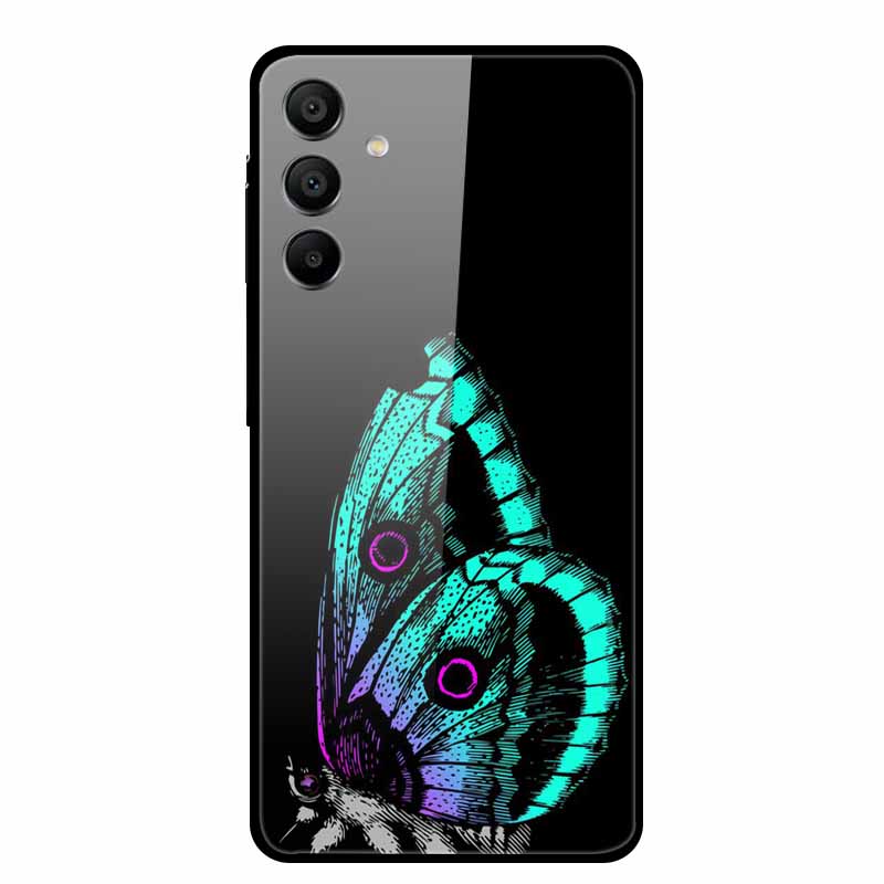 Закаленное Стекло Чехол для Samsung Galaxy A16 5G Задняя Крышка Жесткий Чехол для SamsungA16 Чехол для Телефона Fundas Крутой Защитный Милый Бампер