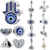 Медное покрытие Серия «Глаз Синего Дьявола» Шармы Подвеска Подходит для оригинального браслета-основы DIY Ожерелье Женские украшения для подарка для изготовления