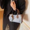 Новая сумка женская трендовая повседневная простая сумка-мессенджер популярная контрастного цвета женская сумочка сумка-тоут для поездок
