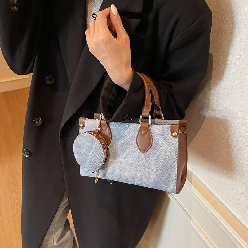 Новая сумка женская трендовая повседневная простая сумка-мессенджер популярная контрастного цвета женская сумочка сумка-тоут для поездок