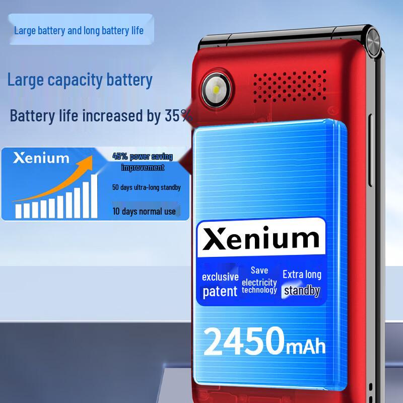 Philips 4G-раскладушка V39 для пожилых (Китайская версия)
