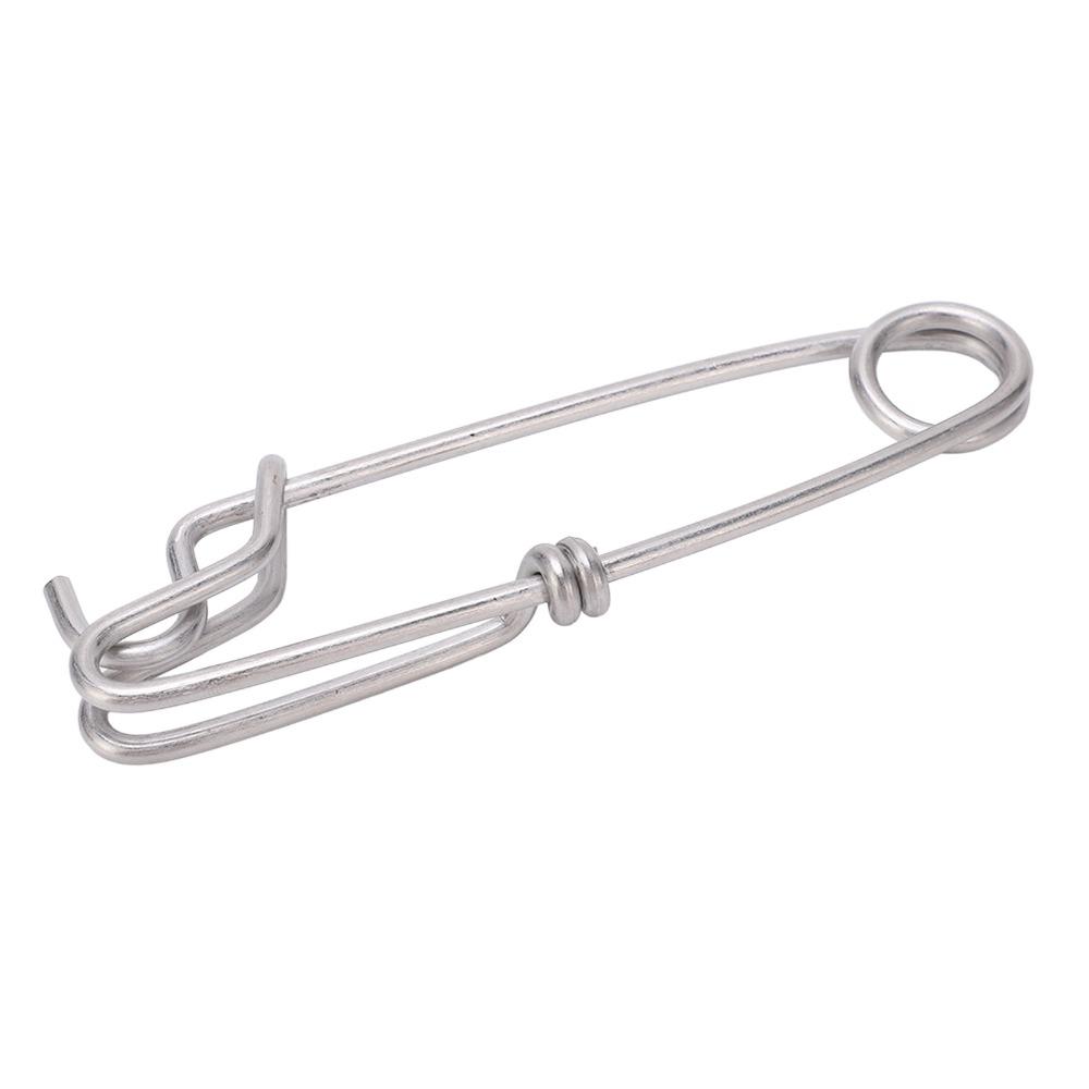 5 шт. 5 размеров Зажимы для длинной лески Легко надеваются/снимаются Рыболовные соединители Прочный штифт с закрытым ушком Ловля тунца