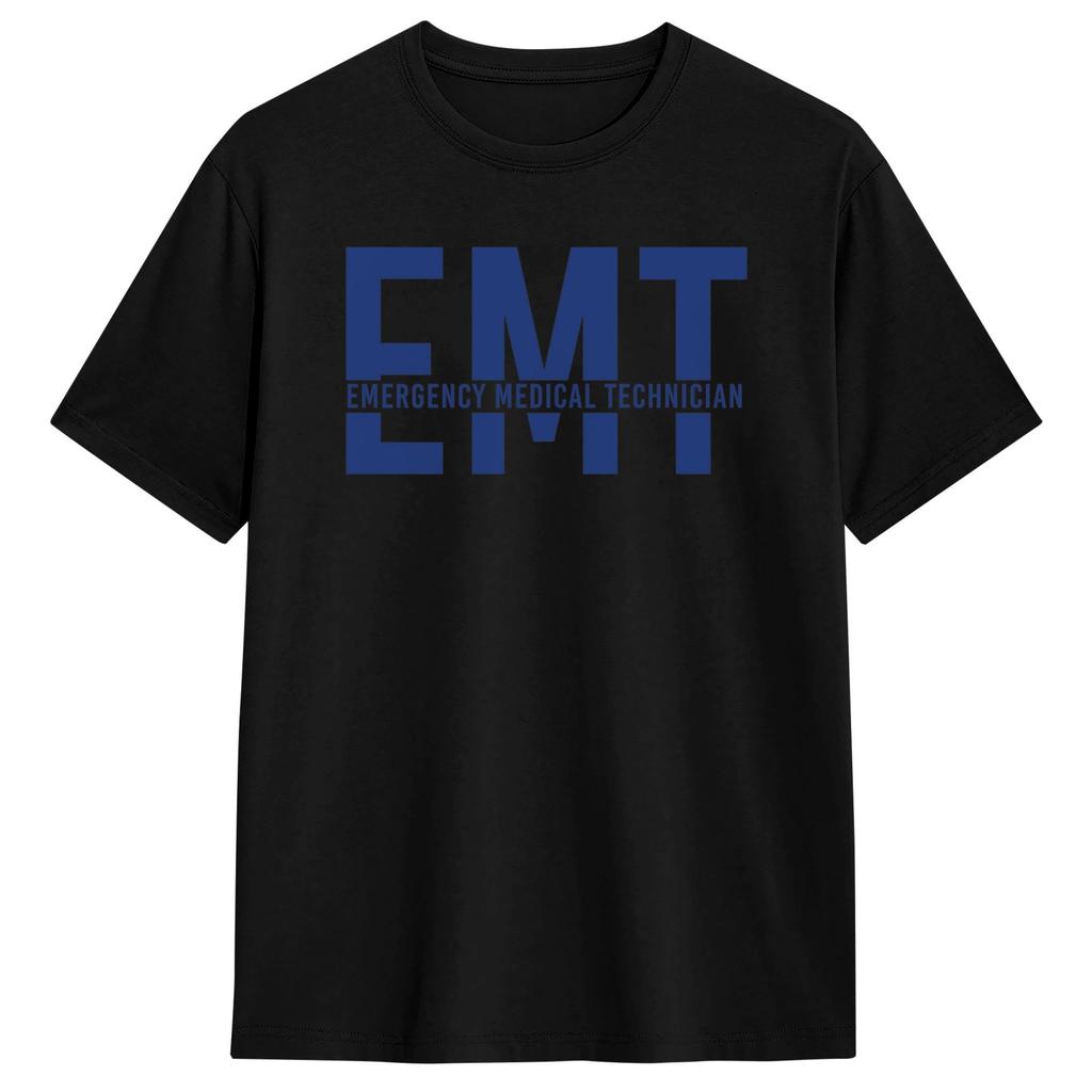 Медицинская футболка для скорой помощи EMT Летняя Ретро футболки Y2K Хлопковая футболка в стиле Харадзюку для мужчин Повседневные футболки