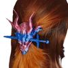 Women Hair Clip Handcrafted Dragon Fantasy Style Hair Clamp Back Head Hair Accessory Dreamy Hair Adornment