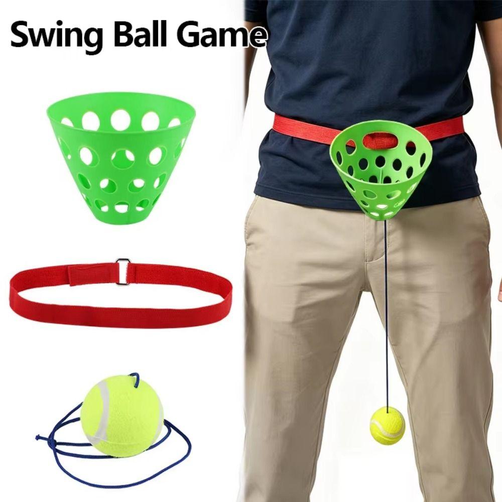 Eye Waist Coordination Swing Bucket Game Interactive Catch Balls Swinging Ball Game Outdoor Toy