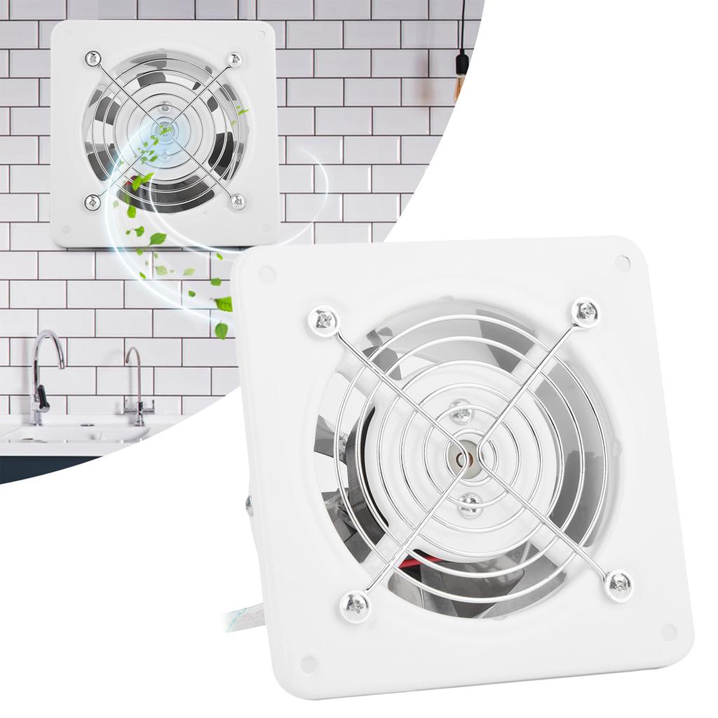 4-дюймовый 25 Вт вытяжной вентилятор с низким уровнем шума настенный вытяжной вентилятор для дома ванная комната кухня гараж вентиляция