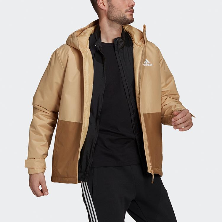 Adidas Bsc St Hooded Logo Спортивная куртка Мужские куртки Картонно-желтый GN3242