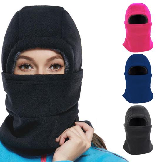 Зимняя велосипедная шапка с защитой для лица, регулируемая, ветрозащитная, толстая, плюшевая, полная защита, утеплитель для шеи, для холодной погоды, головной убор