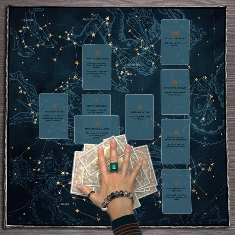 Скатерть для гадания Астрология Скатерть для Таро Гадания Скатерть для алтаря Аксессуары для настольной игры для гаданий