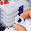 500Pcs Flat Nylon Washer 8 Sizes Insulation Gasket Ring Durable Plane Spacer
