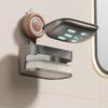 Wall-mounted Laundry Soap Rack Double Layer Bar Soap Holder Self Draining Soap Case Sponge Holder