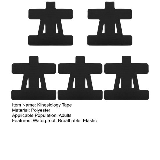 5/10 шт. предварительно нарезанная кинезиологическая лента для облегчения боли в плече, дышащая, водонепроницаемая, эластичная спортивная лента для поддержки и стабилизации плеча