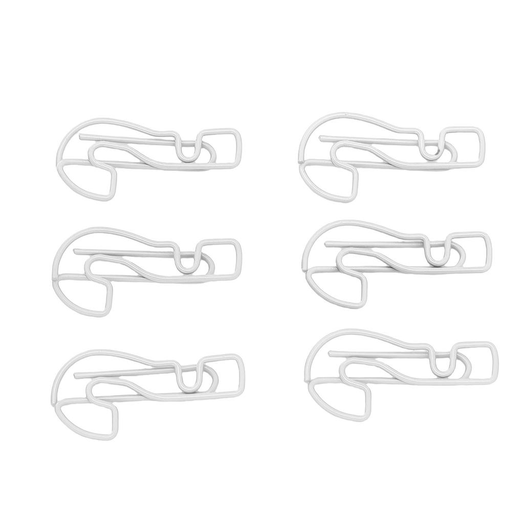 100Pcs Question Mark Shaped Paper Clips Bulk Mini Bookmarks Clamp with Transparent Box School Supplies