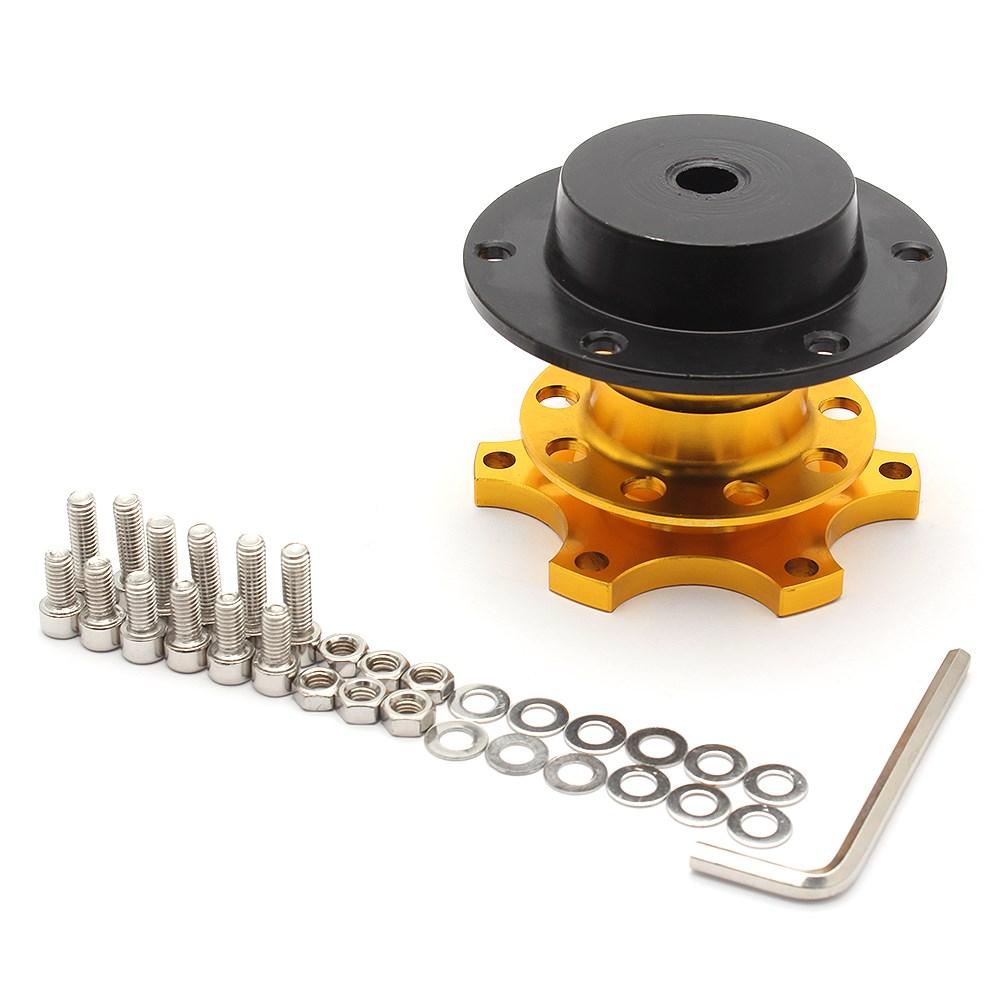 Универсальный гоночный комплект быстросъемной ступицы рулевого колеса с 6 отверстиями, адаптер для ступицы колеса, автомобильные аксессуары, замена алюминиевого сплава