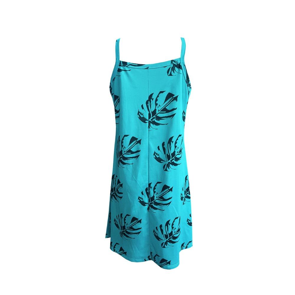 Летние платья для женщин, повседневный сарафан на тонких бретельках, пляжное платье с карманами