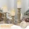 3Pcs LED Candle Lamp Flameless LED Flickering Pillar Waterproof Candle Home Decor Flickering Pillar for Bedroom Office Ornaments