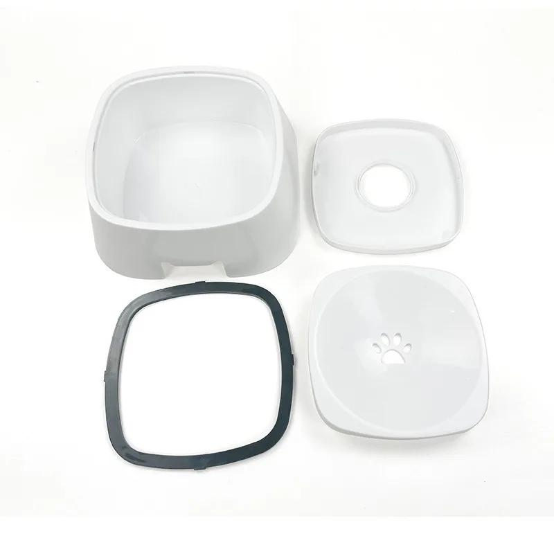 No Spill Pet Water Bowl Floating Insert Dog Cat Water Dispenser No Wet Mouth Beard Anti‑Overflow Splash‑Proof Pet Drinking Bowl for Small Medium