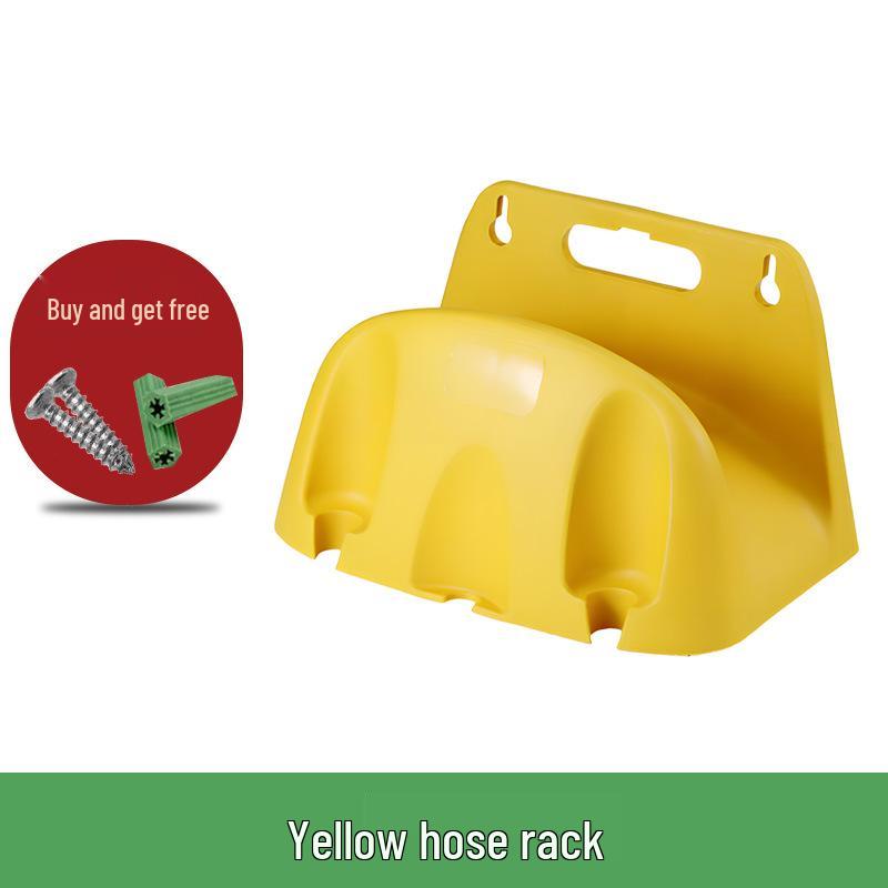 Wall-Mounted Garden Hose Storage Rack for Irrigation and Watering
