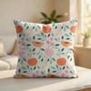 Soft Peach Pattern Cushion Cover Silky Short Plush Invisible Zipper Dustproof Sofa Pillow Case For Home Decor