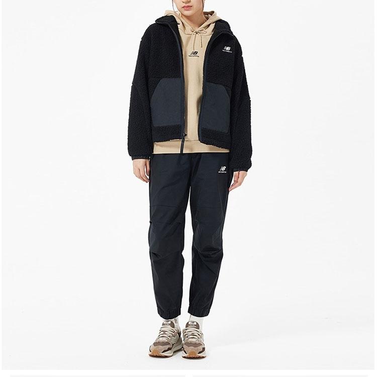 New Balance Jacket Women's Black (Unisex) Velvet Jackets AWJ23339 BK