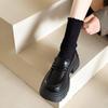 Fashion Shoes Loafers Thick Heel Thick Sole One Pedal Single Shoes Versatile Autumn And Winter Muffin British Style Small Leather Shoes Women