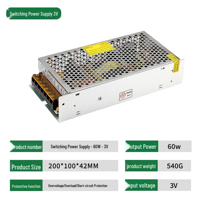 3V DC Switching Power Supply for Security Systems and LEDs, 10A/20A/40A, 24V Transformer