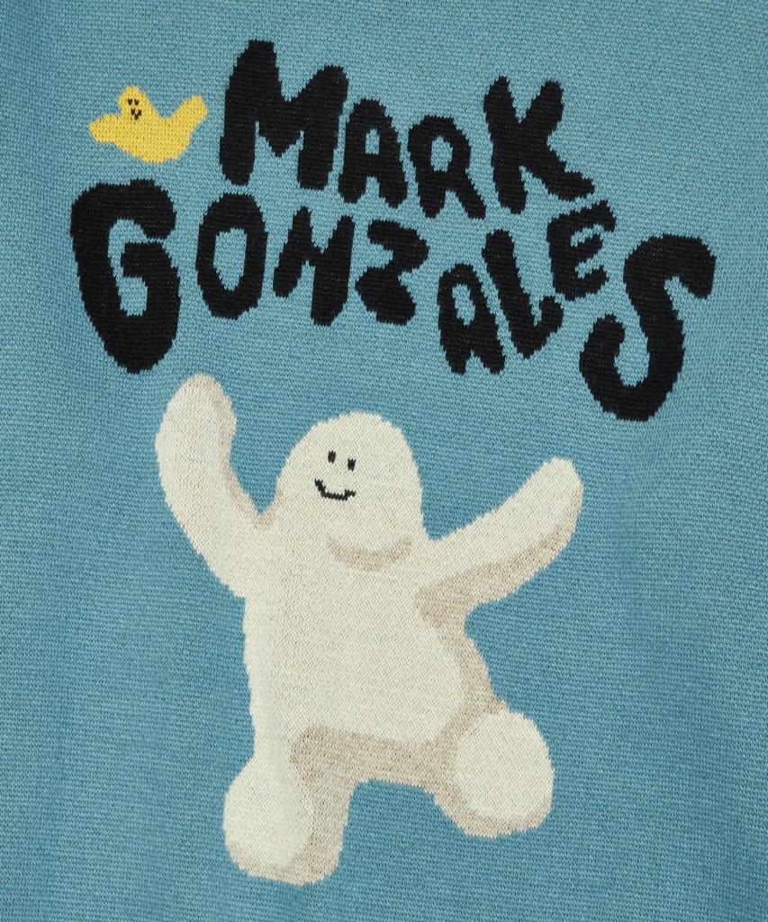 MARK GONZALES Happy Shmu Graphic Knit - Blue