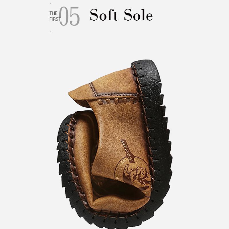 Мужские большие размеры 38-47, резиновая мягкая подошва, нескользящие, износостойкие мокасины ручной работы, обувь для вождения автомобиля