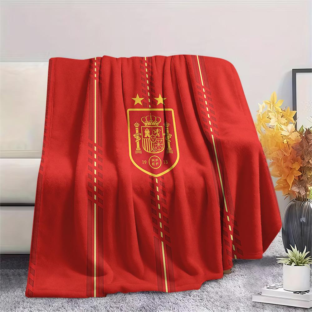 Spain National Football Team2 Flannel Blanket, High quality Comfortable for All Seasons, Home Decor, Warmth and Comfort