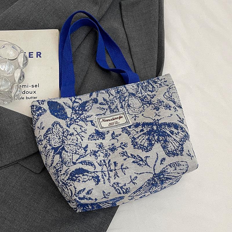 Вместительная одноплечевая сумка для женщин Новая холщовая сумка для женщин Ins Универсальная сумка-тоут для покупок и поездок на работу для женщин