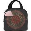 Mandala Boho Crescent Moon Sun Dreamcatcher Lunch Bag Waterproof Portable Tote Bag for Fashion Lunch Box with Zip Closure