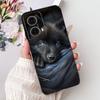 For Motorola Moto G85 Case Silicone Cute Cat Fashion Flowers Painted Back Cover For Motorola G85 Moto G85 Phone Case XT2427-3