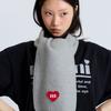 macni LOVE M KNIT MUFFLER GREY