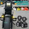 Motorcycle LED Auxiliary Spotlight Fog Lights Switch ATV Driving Foglight Projector Lens Super Bright Four-model W/ Mini FogLamp