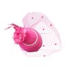 Top Hat Hair Accessories Faux Pearls Feather Flower Veil Decor Dance Headdress Fascinator Headpiece Fashion Accessory