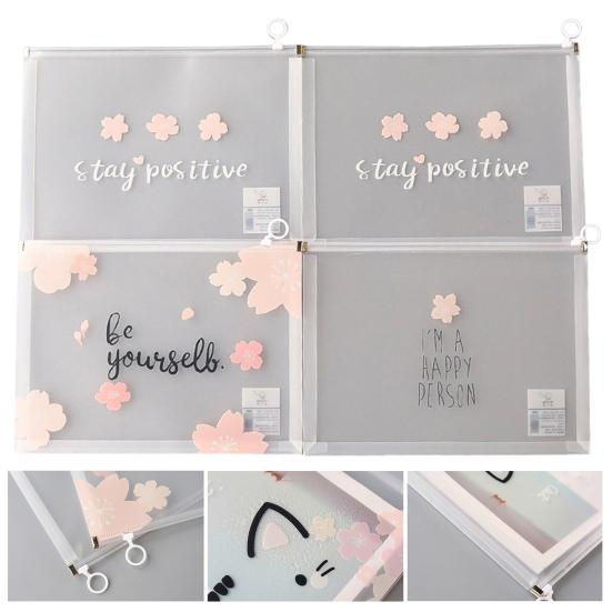 Полезная организация печати, экологически чистые водонепроницаемые сумки на молнии для документов, школьные принадлежности, сумки для хранения файлов