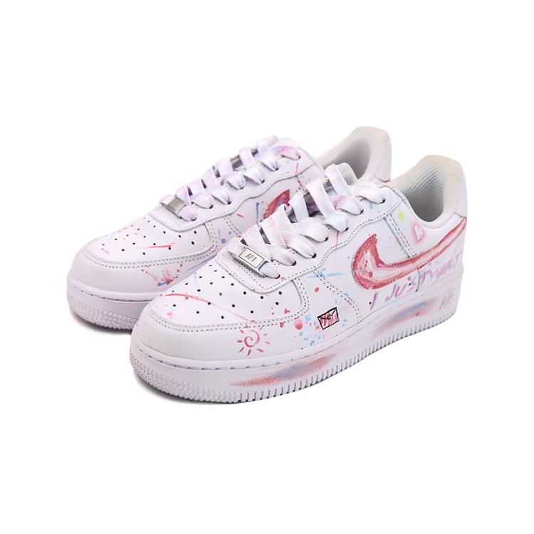 Nike Air Force 1 Air Force 1 Кожаное покрытие Термопокрытие Низкие кеды для скейтборда GS Белый DH2920-111(КомандаС-)