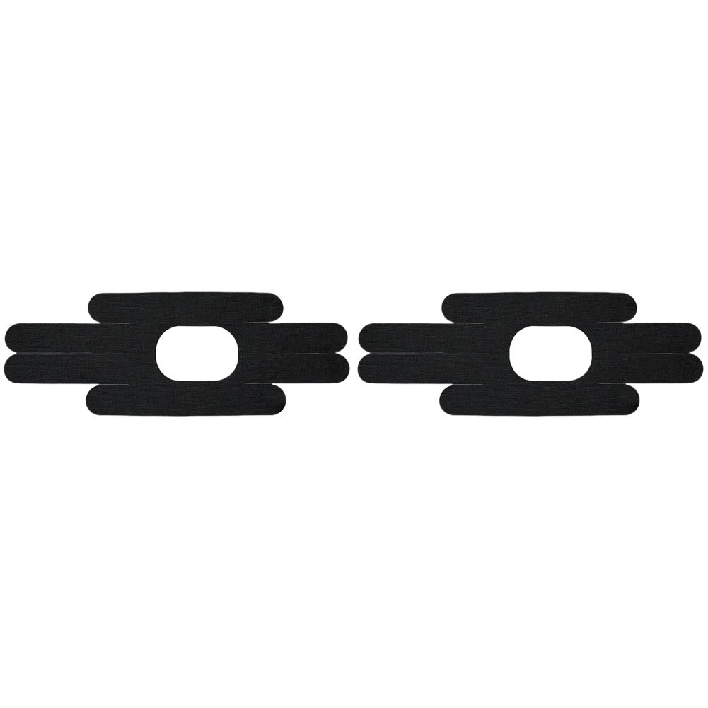 Кинезиологическая лента для колена, дышащая предварительно разрезанная лента для колена для тренажерного зала и фитнеса (черный)