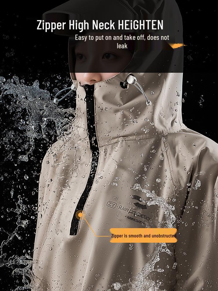 Водонепроницаемый длинный плащ Stormproof для мужчин и женщин для электросамоката и мотоцикла