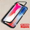 Case - YWEI - iPhone X - Metal - Tempered Glass - Magnetic Adsorption