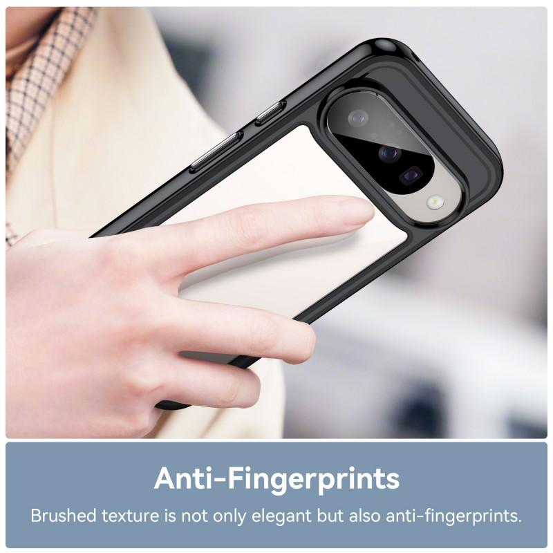 For Google Pixel 10 Phone Case WANLONFENG XC Series TPU Acrylic Cover with Tempered Glass (Big Lens Hole)