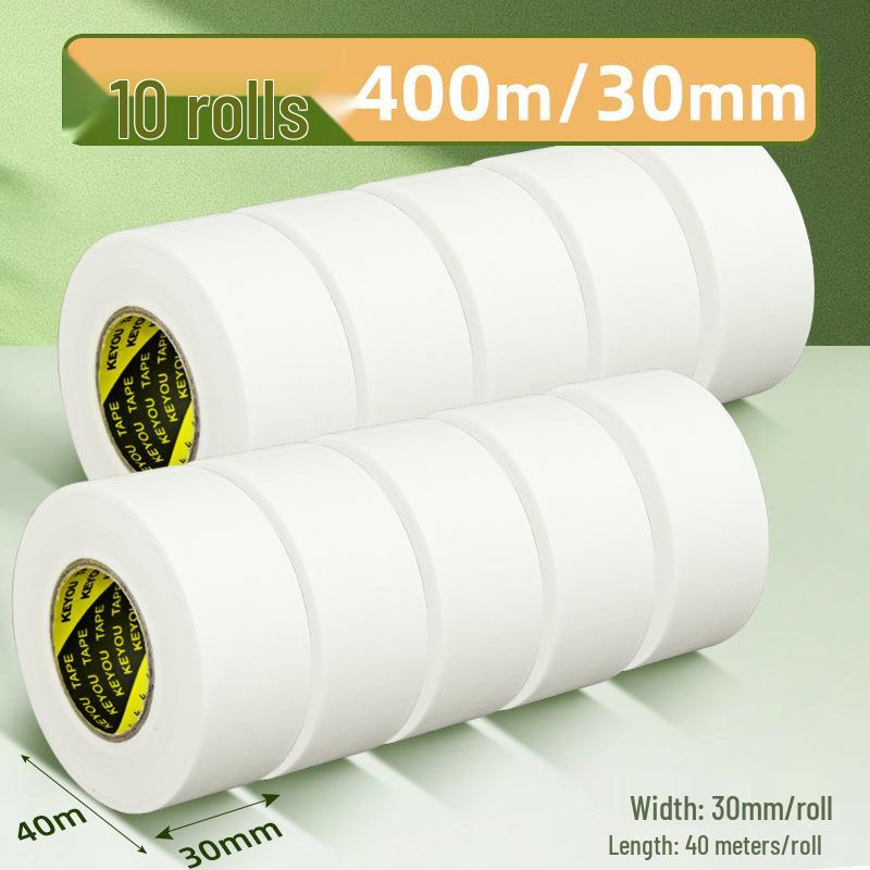 Бумажный скотч белой текстуры без следов для студентов-художников - Декоративная герметизация краев и малярный скотч для маскировки при распылении