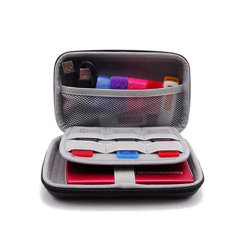 Портативный защитный чехол для жесткого диска из материала EVA Power Bank USB-кабель Зарядное устройство Сумка для хранения Сумка на молнии