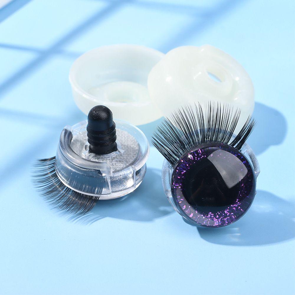 20mm Stuffed Toys DIY 3D Eyes Flashing Eyes Doll Accessories Eyes with Eyelashes